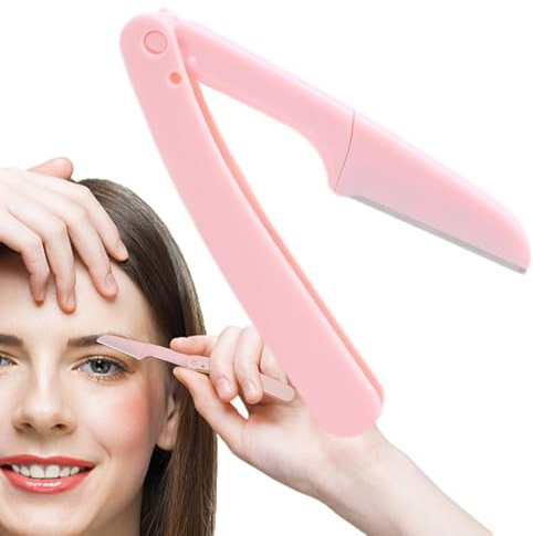 Rasoio per sopracciglia per le donne, rifinitore per sopracciglia,SHAPER CODICE PLOTA - Strumenti di bellezza professionali portatili, rasoio viso multiuso per donne uso del corpo