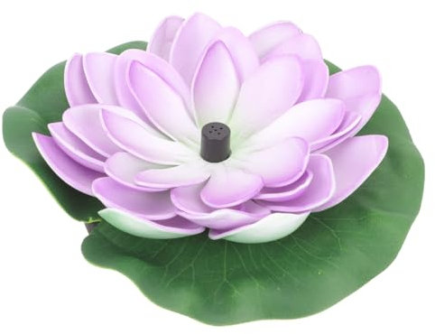 VICASKY 1Set Fontana di Loto Solare Fontana Galleggiante Giardino Esterno Fontana per Piscina e Decorazione Font