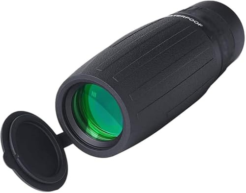 ZJFHEYUO Binocolo Portatile ad Alta Potenza, monoculare, telescopio Compatto con Lente a Prisma BAK4 Impermeabile, monoculare per Sport all'Aria Aperta, concerti, Birdwatching