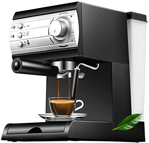Machine à Café Expresso avec 15 Tasses de Capacité Puissante Cafetière à Pression avec Mousse de Lait Pour Cappuccino Latte Et Moka 850W Noir Intéressant, HUANGHAIQIU