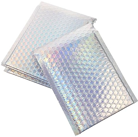 NAMOARLY 16 Stück Teiliges Dicke Luftpolstertaschen mit Selbstklebendem Verschluss Farbige Gepolsterte Versandumschläge aus Pet PE Reißfeste Polstermaterialien für Sicheren Paketversand