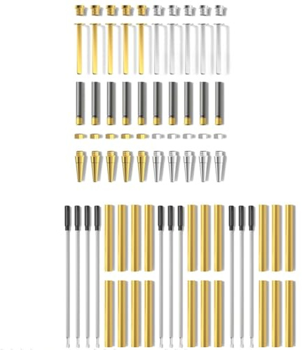 Bortivier Kit di Penna per Legna da 10 Pacchetti Premium Sottile Twist Kit Penna per Tornio per Fai -da -Te