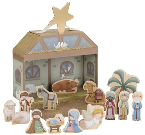 Little Dutch Krippe für Kinder mit Holzfiguren im Koffer - Weihnachten