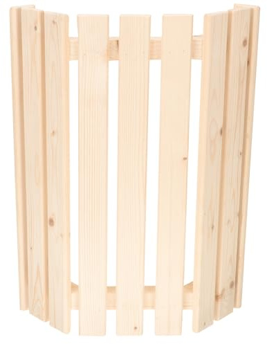 VILLFUL Pantalla de Lámpara para Sauna de Madera Natural Protección Antiexplosión, Accesorio Ligero Adecuado para Ambientes de Sauna y Spa