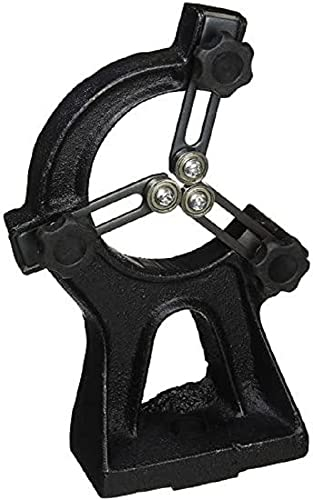 Holzstar Lunette Fixe Pour Pièces Longues et Amortissement des Vibrations, Noir et Multicolore
