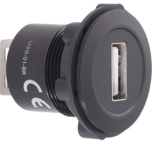 TRU Components Prolongateur USB 2.0 USB Femelle Type A vers USB Femelle Type A USB-01-BK 1229317 1 pc(s)
