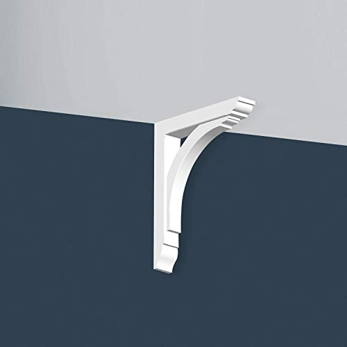 Orac Decor Gallows Bracket - Wood Gray, 49cm H x 40cm W x 7cm D, Traditional Style, Low Maintenance, Supports Up to 75kg, Suitable for Canopies, Entryway