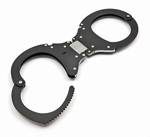 CLEJUSO Mod. Nr. 19R Handschellen Edelstahl schwarz