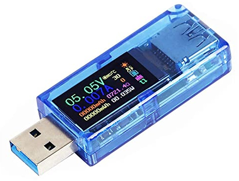 MakerHawk USB 3.0 Tester, Multimeter with IPS Color Display, 3.7-30V 0-4A, USB Power Meter, AT34