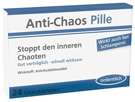 Trendimport Scherztabletten/Scherzdragees Anti-Chaos Pille