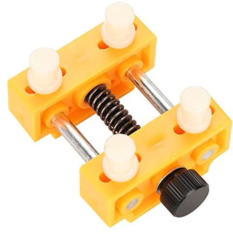 Guarda il kit di strumenti di sostituzione della batteria, strumento di riparazione di orologi in metallo Riparazione di orologi Orologio da polso Riparazione di morsa Strumento Apri cassa(Giallo)
