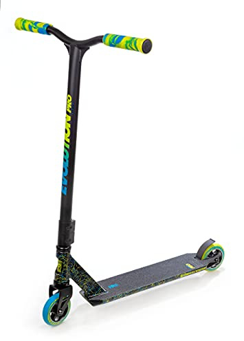 Monopattino Acrobatico/Freestyle, Monopattino, Urbano Scooter Raven Evolution Pro 110 mm (Blue/Lime)