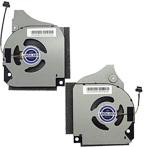 Landalanya Replacement New CPU +GPU Cooling Fan for Dell G5-5590 G7-7590 G7-7790 G5 5590 G7 7590 7790 P82F Series 006KT2+0C04TH DFSCK221151811 FL1J DFSCK221051821 FM0C 12V 1A Fan