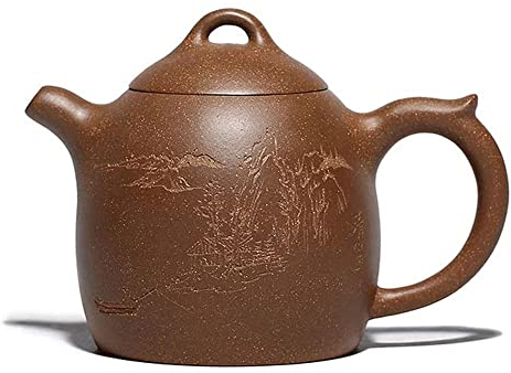 XIXIDIAN Chinese Yixing Violet Argile Théières en Forme d'argile en Forme de Boule de thé Pot de thé Beauty Bouilloire Bouilloire RAW Mine Fait Maine ZISHA Tea en Set PERSONNALISÉ 420ML
