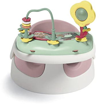 Mamas & Papas Baby Snug Sitz und Aktivitätsbrettchen mit verstellbaren Funktionen, Stützfunktion, Stabil und leicht zu reinigen, Pastell (Rosa)