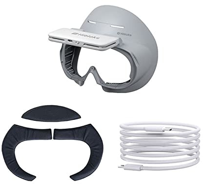 Soporte de interfaz facial ampliado VR y cubierta facial con ventilador de refrigeración para PICO 4, alivia el empañamiento de lentes, almohadilla de espuma facial de seda de hielo para accesorios VR