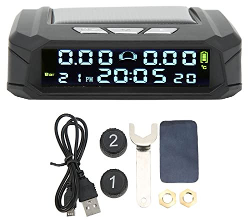2 Rad LKW Drahtlose Reifendruckkontrollsystem Solarbetriebene TPMS Reifendruck Monitor für Licht LKW RV
