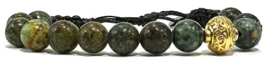 Samsara Bracciale Tibetano Buddista, lunghezza Regolabile, gioiello mistico Portafortuna - Filo in cotone cerato ad alta resistenza