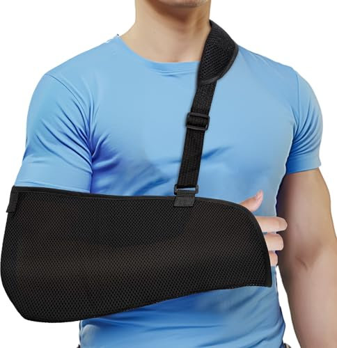XIANGLONGY Tutore Braccio Destro e Sinistro, Regolabile Immobilizzatore per Spalla in Rete, Adatto a Polso,Gomito, Armi, Slogate Spalle