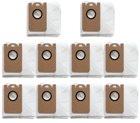Juegos de colectores de Bolsas de Polvo de 4/10 Piezas. Compatible con Robot Aspirador Proscenic M9, repuestos for electrodomésticos, Accesorios, Bolsa de Basura, Bolsa de recolección de Polvo (Color