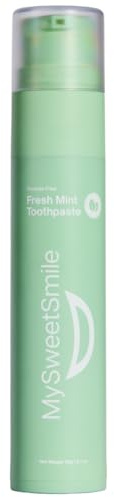 MySweetSmile Tandkräm Frisk Mint - Fluorfri formula - Barnvänlig tandkräm - Djuprengörande - Kariesskydd - Uppfriskande mintsmak - 60 g
