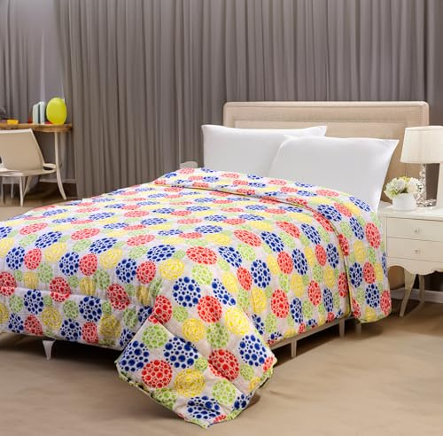 Home Tresor - Trapunta Singola Invernale Imbottita Fantasia Mille Bolle Colorate Piumone Letto Trapuntato Autunno Inverno Caldo Soffice Dis.13 1 Piazza cm 170x250