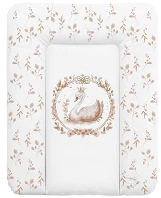 Ceba Baby® weiche Wickelauflage 50x70 cm - Baby Wickelunterlage - Wickeltischauflage für Junge und Mädchen - Wasserdicht, abwaschbar - OEKO-TEX® Standard 100 - Made in EU - Glamour-Stil