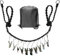 Tendedero portátil retráctil para viajes y hogar, tendedero de cuerda triple trenzada con 10 clips de ropa resistentes al viento, para tender ropa interior, accesorios de colgador de camping al aire