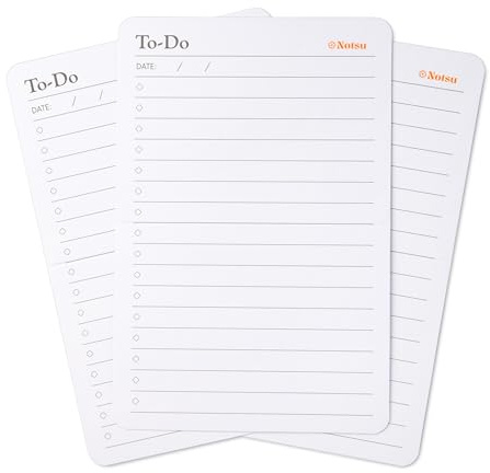 Notsu To Do List Grid Index Cards 4x6