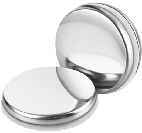 2PcsPop Up Bathroom Sink Push Button Click Clack Plug, 38mm Wash Basin Sink Tap Waste Chrome Bath Kitchen Drain Stopper Replacement with Inner M8 Thread for Easy Installation and Universal Fit