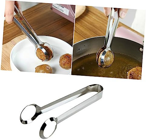 Healifty 1pezzi Pinza Per Pane in Acciaio Pinza Da Cucina Per Alimenti Adatta Per Uova Biscotti Barbecue Colore