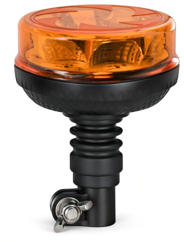 Yuanjoy Luz Rotativa LED, 6 Modos de Destello y 4 Modos Giratorios, 2 Modos de Crucero con Botones, 12V-24V DC IP67 para Coche, Tractor, Carretilla Elevadora, Carro de Golf