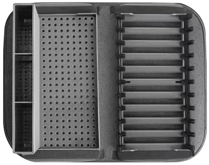 Alfombrillas de secado para cocina, antideslizantes con soporte para utensilios | Escurridor de secado de cocina, para tazas, vajilla, ollas, sartenes, casa, apartamento, restaurante, familia
