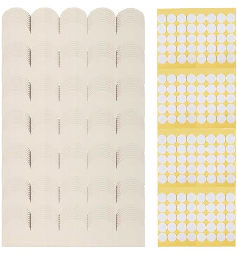 oupados Lot de 56 baguettes décoratives en bois non peintes - Bord ondulé | (20 x 4 cm) -Bandes décoratives en bois avec pastilles adhésives pour bricolage de maison, maison de poupée, armoire, étagère