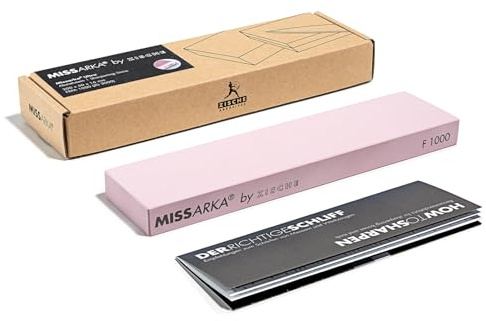 Zische Missarka Ultra - Messerschärfer - Messerschleifer- Korund Schleifstein - 200x50x16 mm - extra feine Körnung FEPA 1000