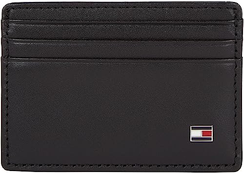Tommy Hilfiger Portafoglio Uomo Eton in Pelle, Nero (Black), Taglia Unica