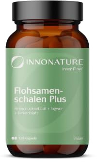 Flohsamenschalen Plus 120 Kapseln im 1-Monatsvorrat. Flohsamenschalen + pflanzliche Extrakte, Hochdosiert, vegan und hergestellt in DE.