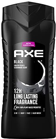 Axe 3-in-1 Duschgel & Shampoo Black XL für langanhaltende Frische und Duft dermatologisch getestet 400 ml