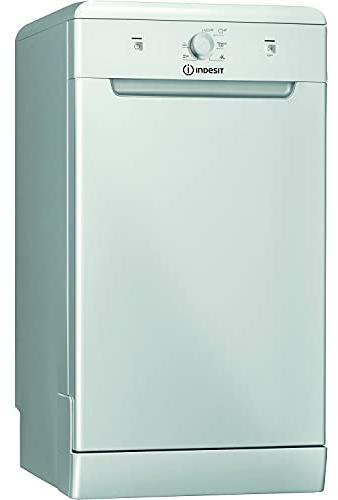 Indesit DSFE1B10SUKN 10 Place Slimline - Lavastoviglie indipendente, colore: argento
