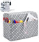 Luxja Antipolvo Funda para Remalladora, Cubierta para Maquina Overlock, Overlock Cubierta con Bolsillos de Almacenamiento para Accesorios Adicionales, Puntos grises
