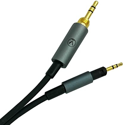 Austrian Audio HXC3 Cable de audio con clavija de 3,5 mm y cierre de rosca, cable de conexión para auriculares HiX-50/55 (longitud: 3 m, cierre de bayoneta en el lado del receptor), Negro