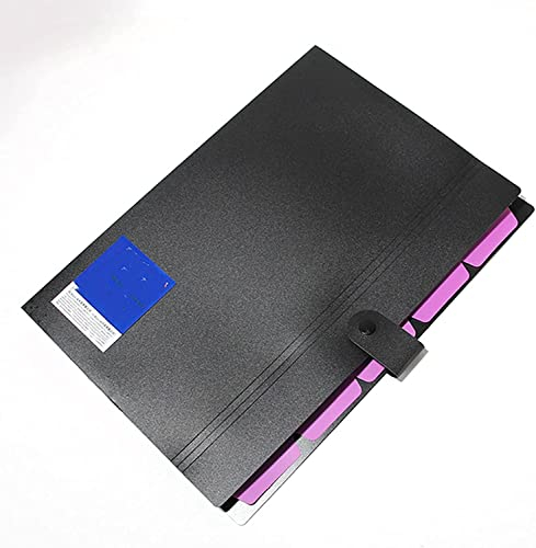 Generic Mappe Schnellhefter Aktenordner 2pc wasserdichtes A4 -Datei -Dokumentbag Pouchbill Ordner Holder Organizer Datei Falten Sie ERICLP -Datei Sammelmappe (Color : Lila, Size : 2pc)