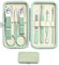 Juego de manicura Kit Conjuntos de Manicura y pedicura Traje de manicura Conjunto de pinzas de uñas cuidado de uñas Set de manicura para hombres Mujeres(verde)