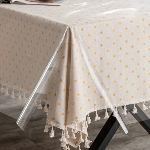 Bordsfolie transparent bordsduk transparent – tvättbar bordsduk utomhus, PVC bordsdukar 0,2 mm tjocklek ej deformerbar, ger skydd för skrivbordet storlek valbar