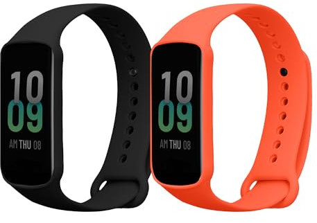kwmobile Bracelet compatible avec Amazfit Band 7 bracelet - 2x bracelet de rechange en silicone pour fitness tracker