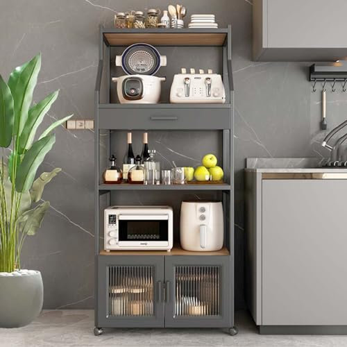 Moderner Aufbewahrungsschrank mit Barschrank und Küchenschrank, ideale Sideboards für Küche und Café-Barstation, Klapptür-Design, perfekt für Wohnzimmer, Küche und Camping. Availab