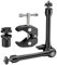EMART 28cm/11” Magic Arm with Super Clamp,1/4” Thread Screw Articulating Friction Adjustable Camera Mount with Velcro Arm and Cold Shoe for Photo,Video,Webcam,Flash