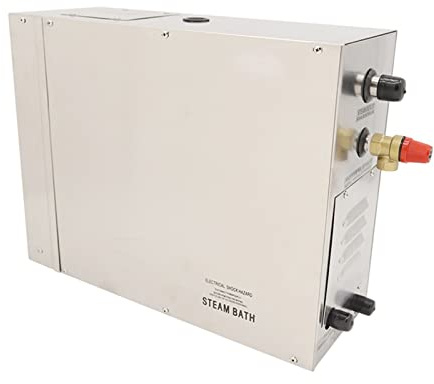 NGBFF Generateur Vapeur pour Sauna, Système de Douche de générateur de Vapeur Auto-drainant Commercial 3KW Salle de Douche en Acier Inoxydable Générateur de Bain à Vapeur électrique Hammam