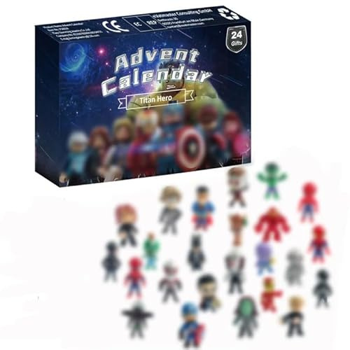 Adventskalender 2025 für Kinder, 24 Stück Minifiguren Spielzeug, Adventskalender für Jungen 2025 Klassische Puppe Sammelfiguren Figuren Dekorationen (Stil B)