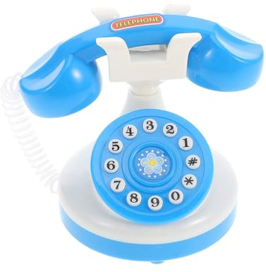 Toyvian Kinder Spieltelefon Retro Wählscheibe Spielzeugtelefon Aus Kunststoff Ohne Batterien Für Kreatives Rollenspiel Und Bastelförderung 4.13X3.15X3.11 Zoll